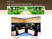 Tablet Screenshot of bettybritecleaners.com